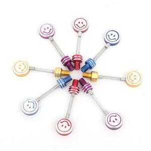 Smiley Face Shaking Head Screw for Moped Rearview Mirror Decoration M8M10 Motorcycle Modification Accessories