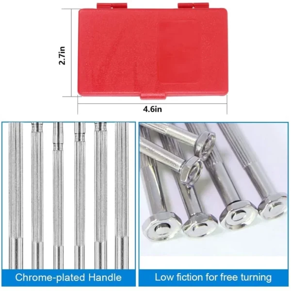10bea54ab23beb7ed27650c6f6fd1fce.webp 11PCS Mini Precision Screwdriver Set Red Box Heavy Duty Repair Tool Kit for Electronics Phones Watches Computers Toys Ready Stock Malaysia