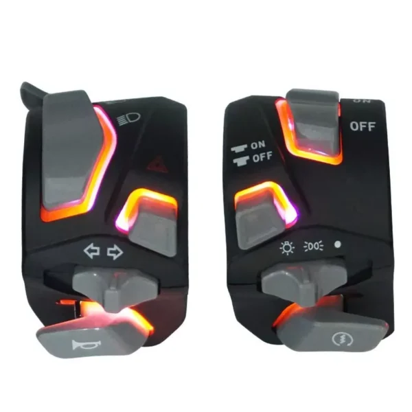 cn-11134207-7ras8-m3oqqsnjqu8med.webp Universal Motorcycle Handlebar Switch 22mm 7/8 Inch LED Headlight Turn Signal Horn Start Kill Switch Control Button Waterproof Durable Replacement Switch Ready Stock Malaysia