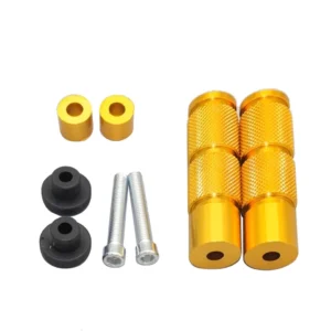 Motorcycle Aluminum Rear Foot Pegs 2PCS Universal CNC Alloy Rear Pedals Footrests Passenger Foot Pegs Durable Anti Slip Replacement Parts Ready Stock Malaysia