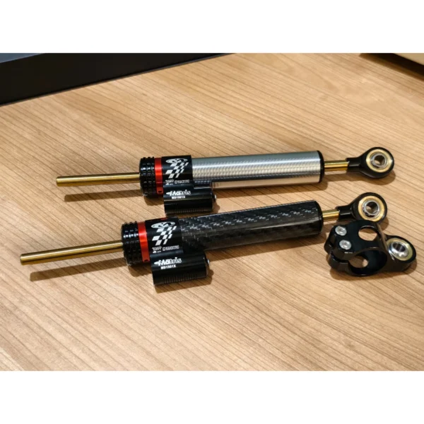 MATRIS Steering Damper Motorcycle Stabilizer Steering Shock Absorber Compatible Y15ZR Y16 LC135 RS150 RSX150 Adjustable Handlebar Damper High Performance Ready Stock Malaysia