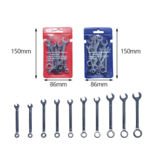 sg-11134201-7qvcr-lj32gobltuyod4.webp LOMBARD 10PCS Mini Combination Wrench Set British & Metric Type 4-11MM Precision Spanner Tool